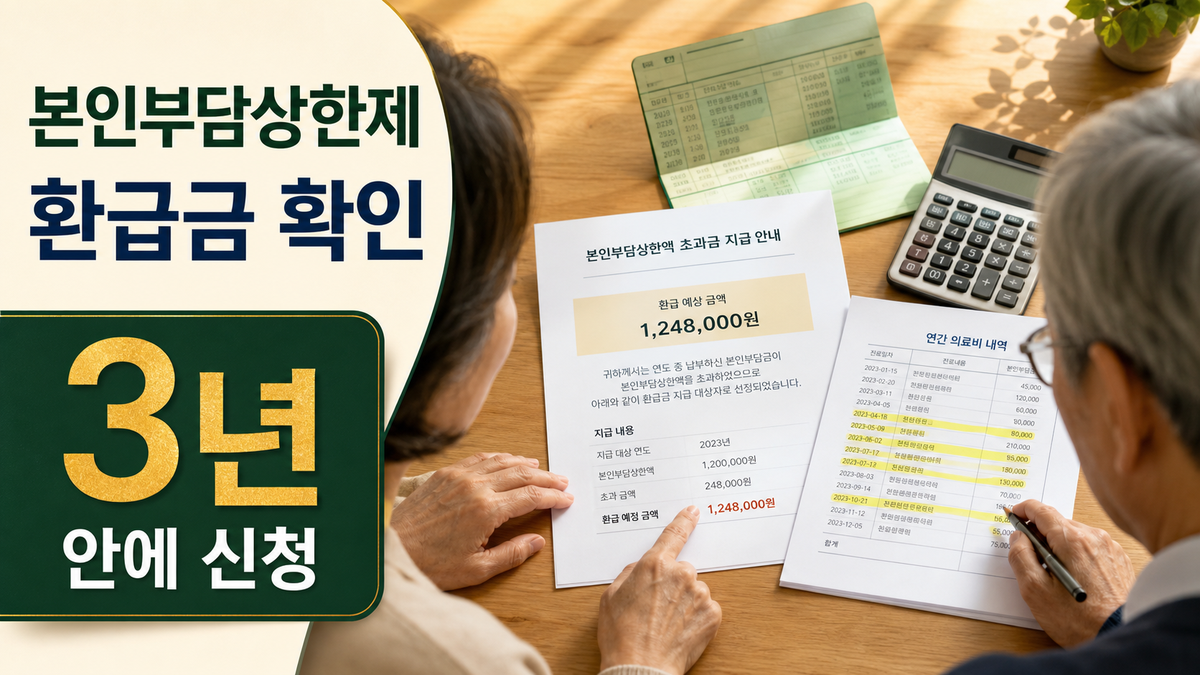 본인부담상한제 환급금 확인과 3년 신청기한
