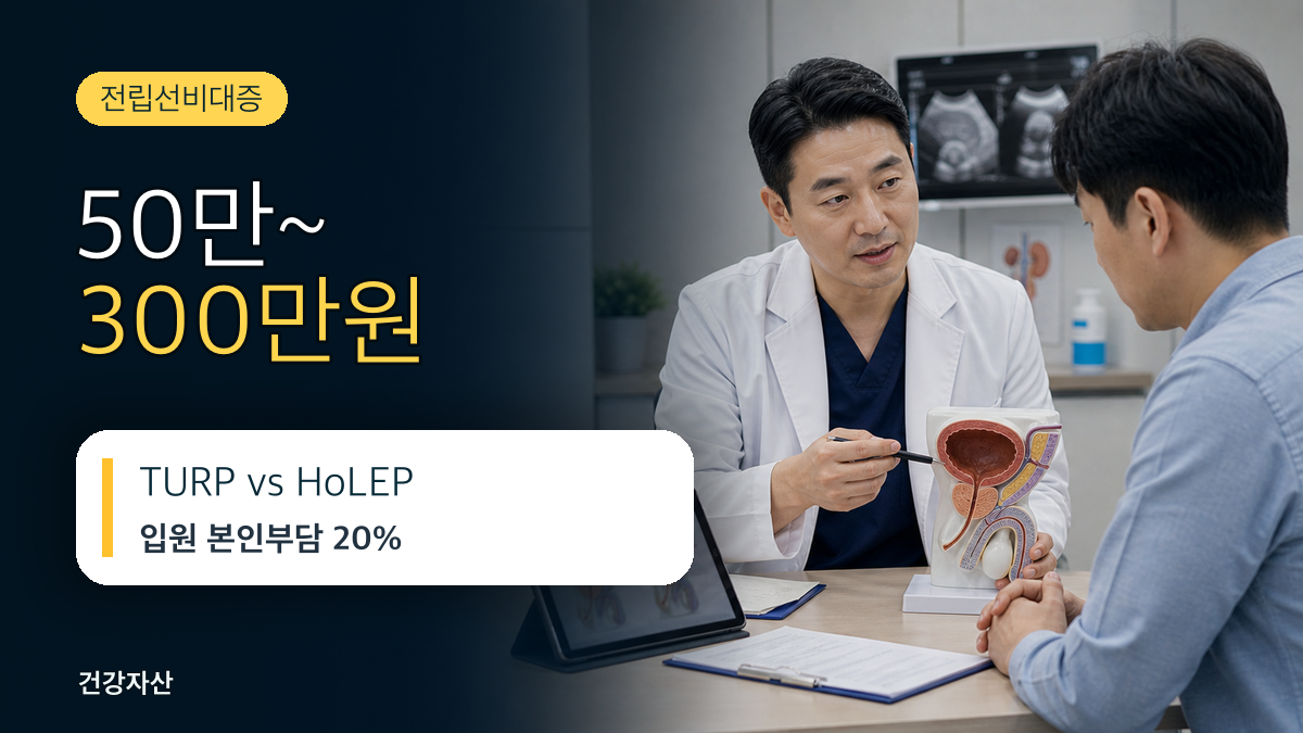 전립선비대증 수술비, 레이저 수술과 기존 수술 비용 차이