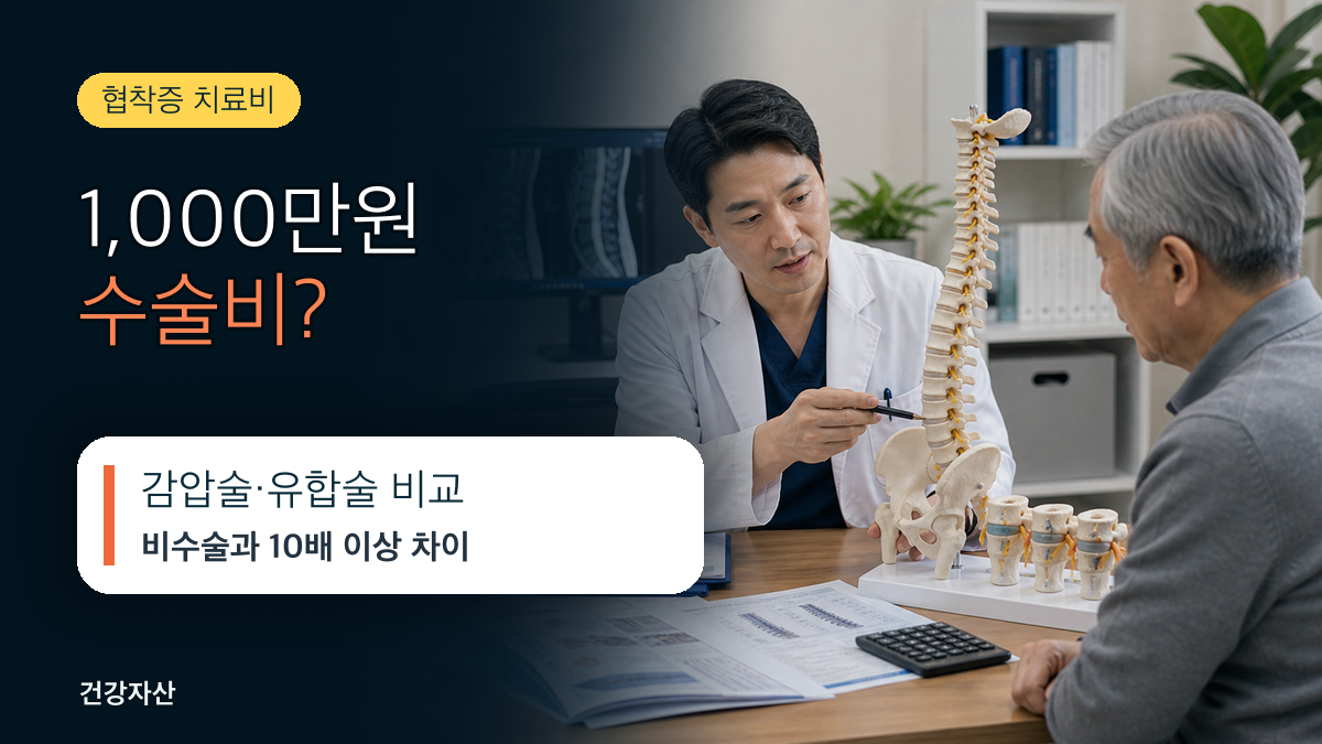 척추관협착증 수술비, 비수술 치료와 비용 비교