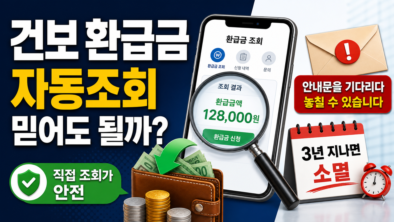 건강보험 환급금 자동조회, 놓치기 쉬운 이유
