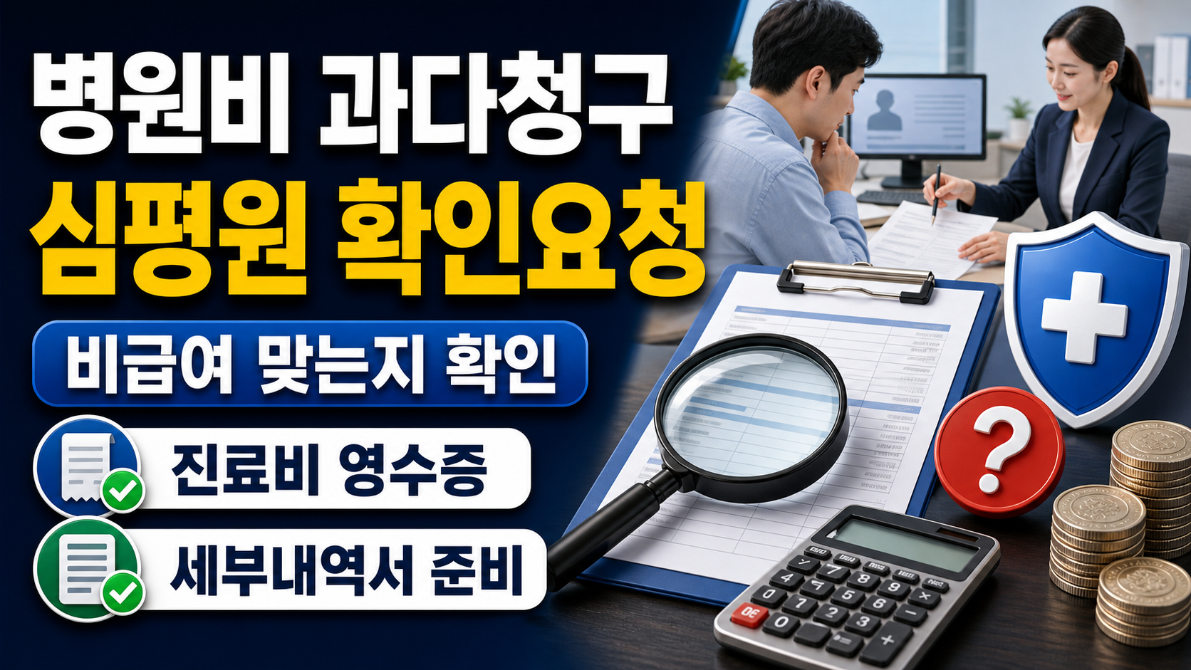 병원비 과다청구 의심될 때, 심평원에 확인 요청하는 법 핵심 키워드 썸네일