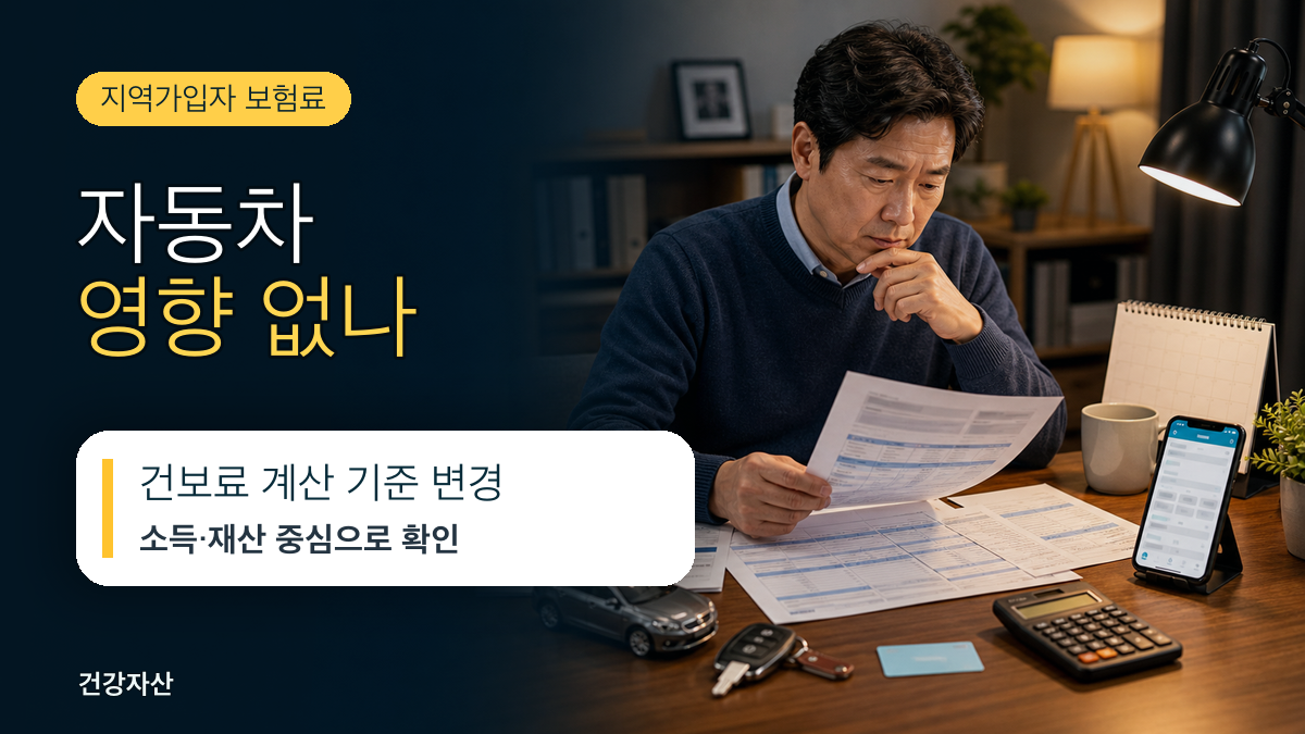 건강보험 지역가입자 보험료, 자동차는 왜 더 이상 영향을 안 줄까