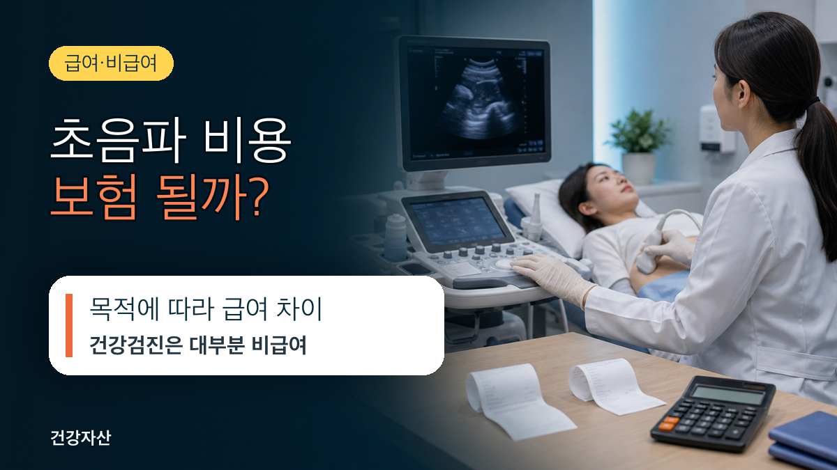 초음파 검사비, 건강보험 적용되는 경우와 안 되는 경우