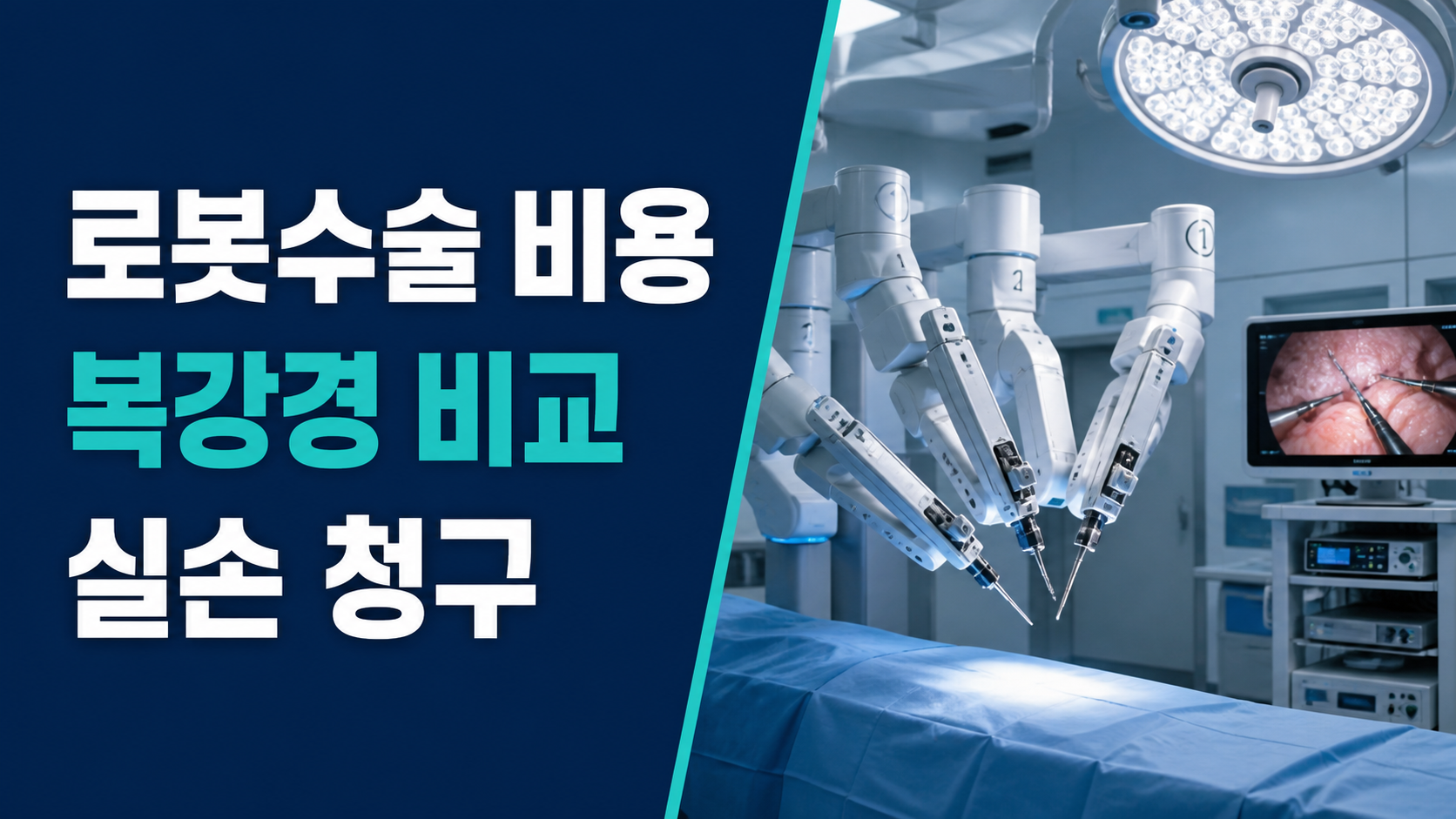 로봇수술 비용, 복강경보다 비싼 이유와 실손보험 청구 가능성