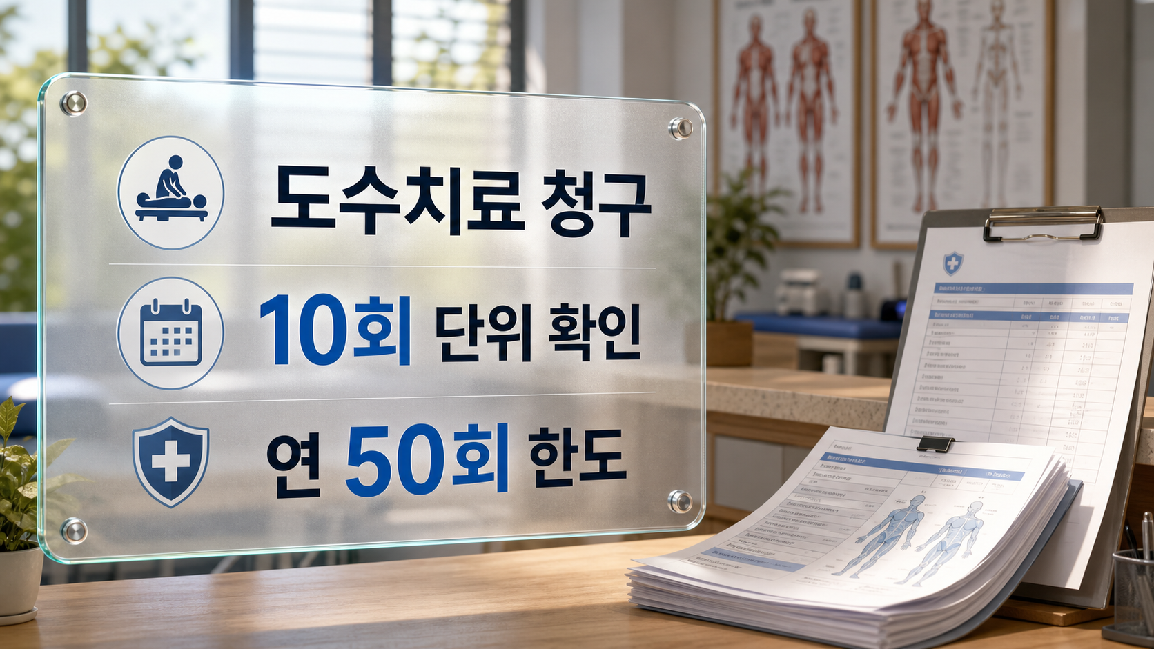 도수치료 실손보험 청구 10회 단위 확인과 연 50회 한도 썸네일