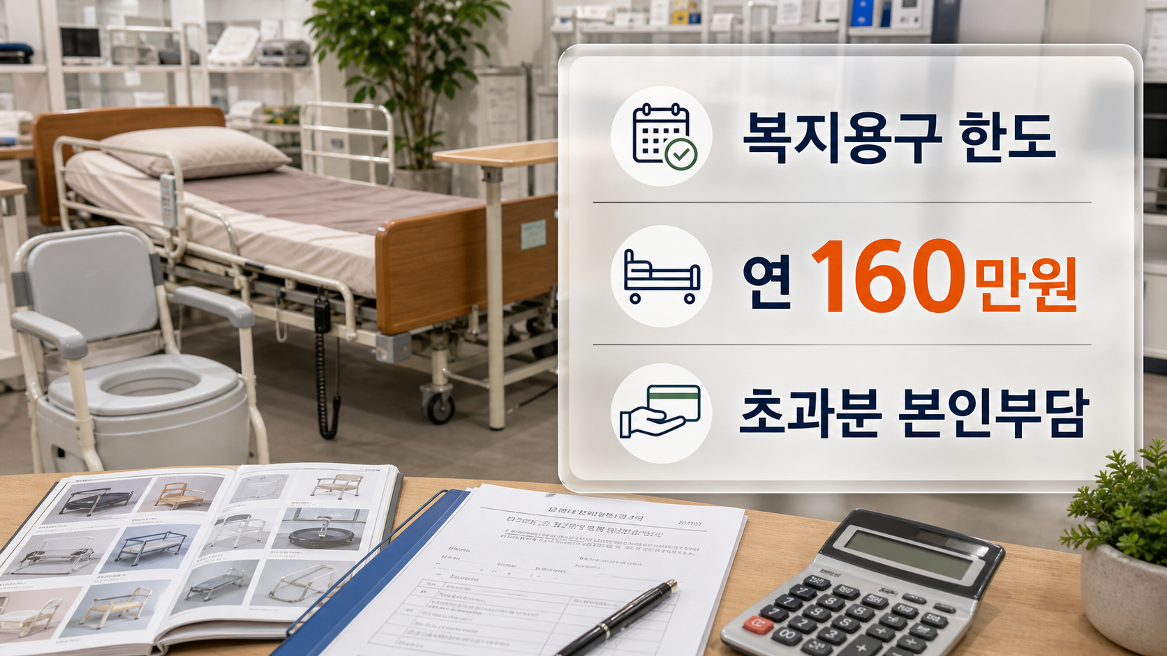 장기요양 복지용구 한도액, 전동침대·이동변기·안전손잡이 구매 순서