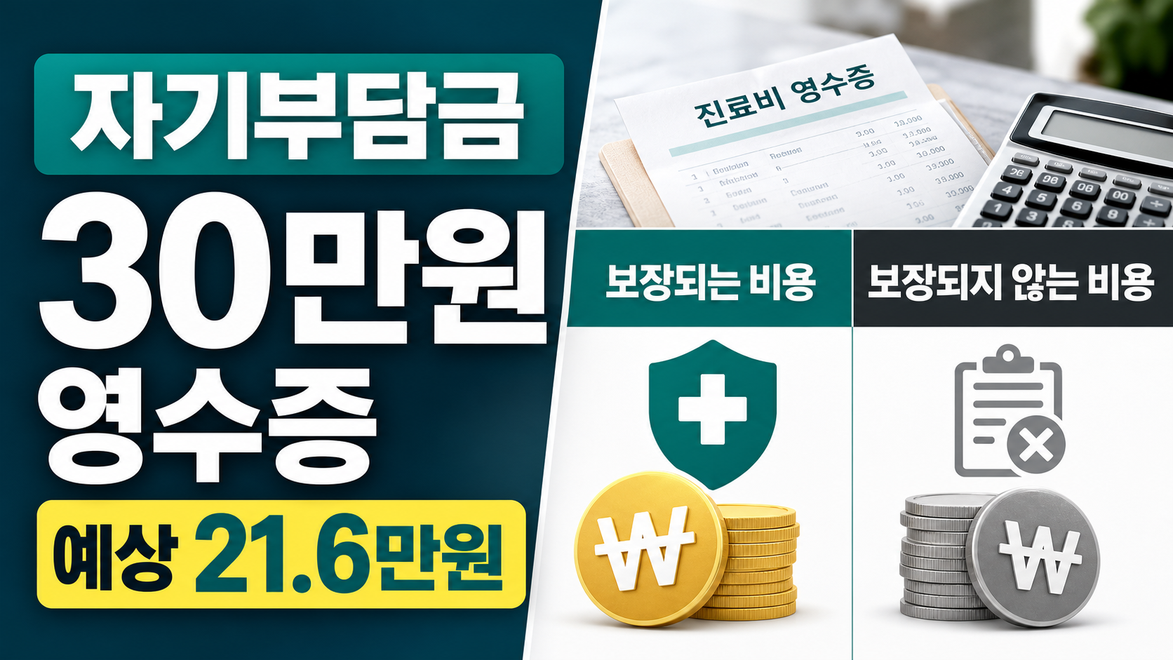 실손보험 자기부담금 계산, 급여·비급여 따로 보기