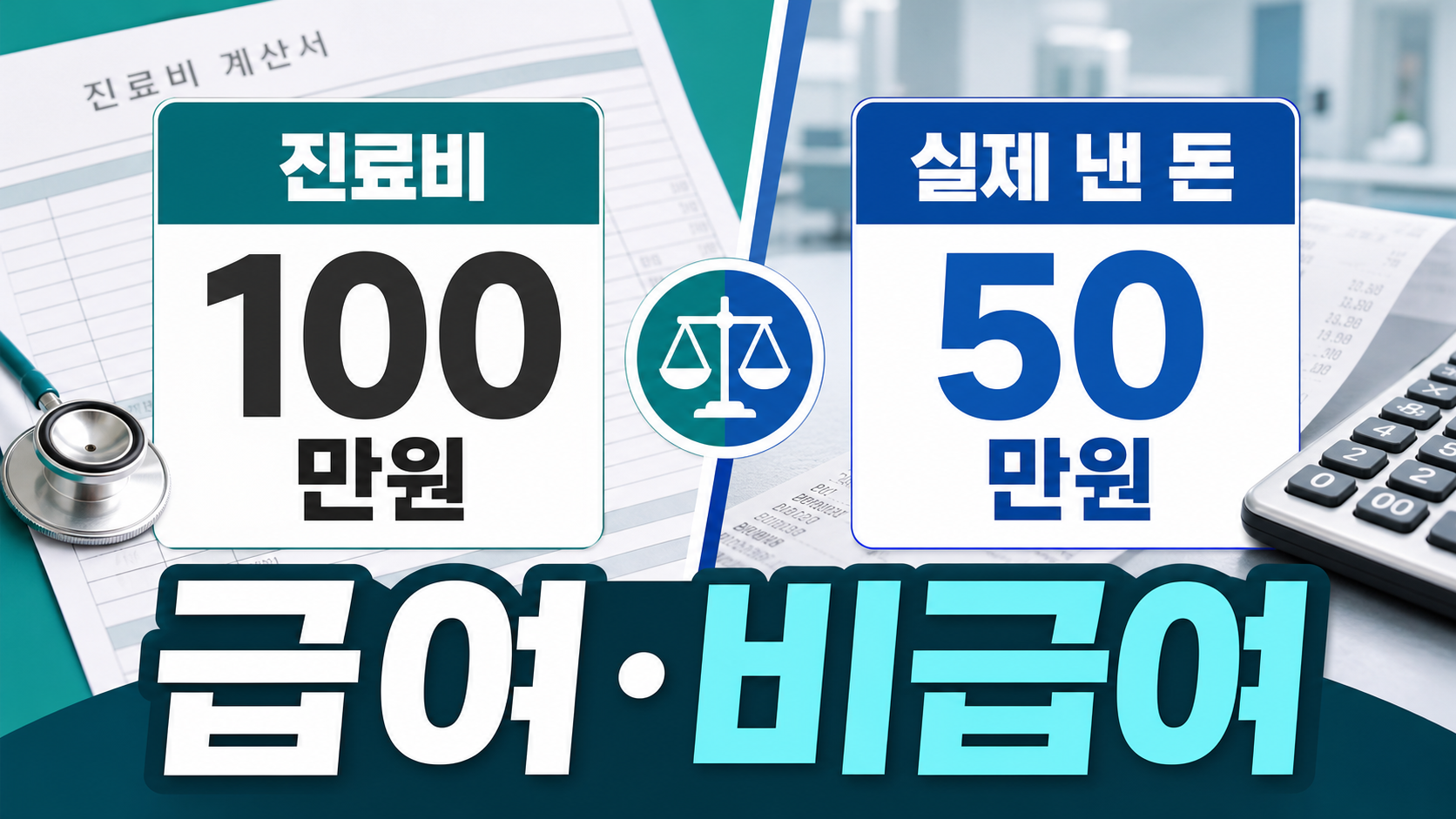 진료비 계산서 보는 법, 급여·비급여 항목 구분하기