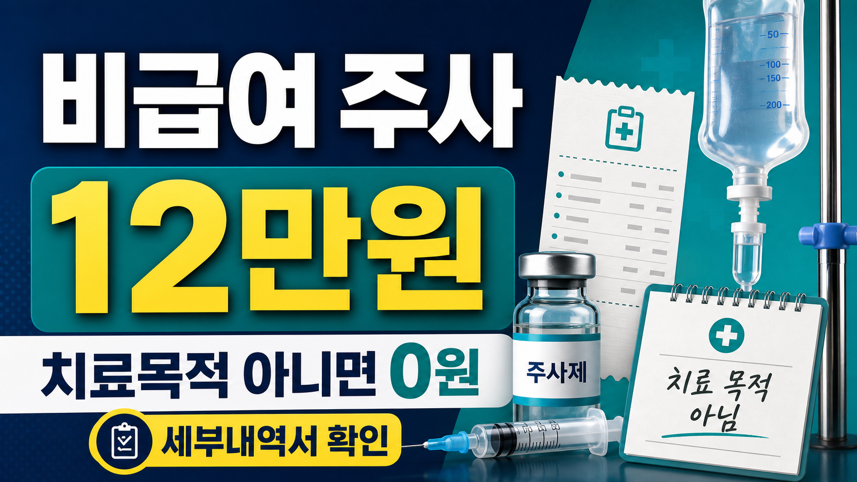 비급여 주사 실손보험, 영양주사와 치료주사 차이