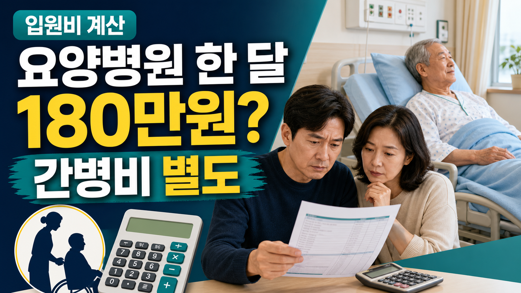 요양병원 입원비, 간병비까지 포함하면 한 달 얼마일까