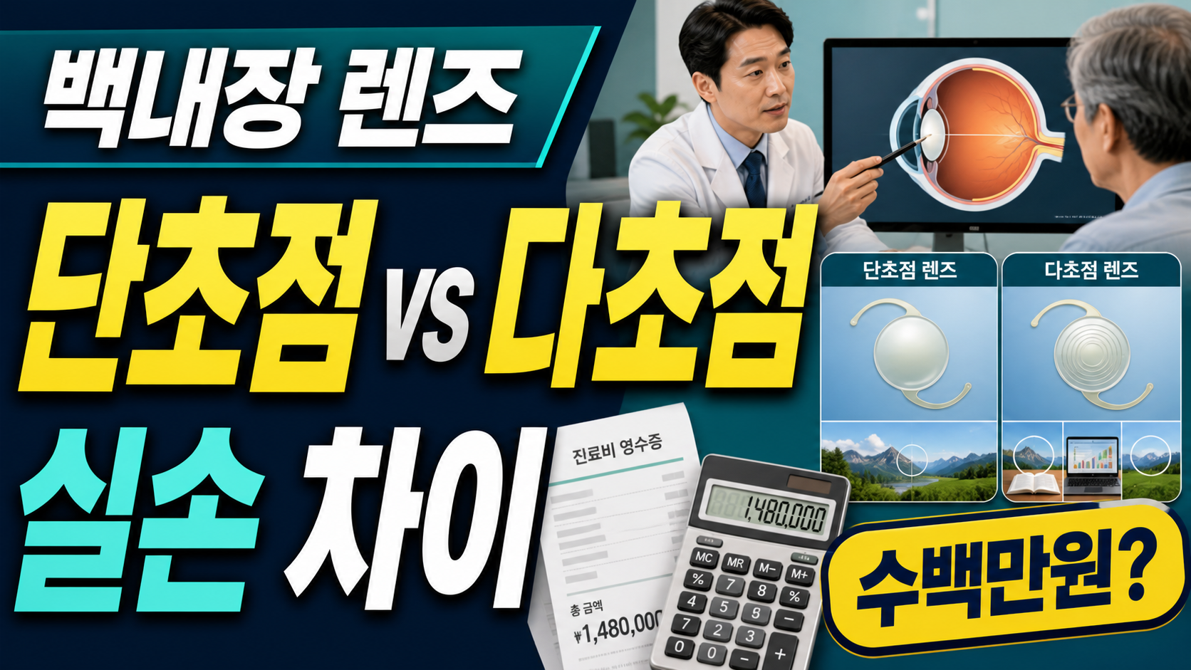 백내장 렌즈 단초점 다초점 실손 차이 썸네일
