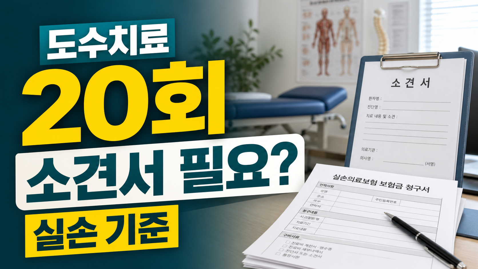 도수치료 20회 후 실손보험, 추가 소견서가 필요한 이유