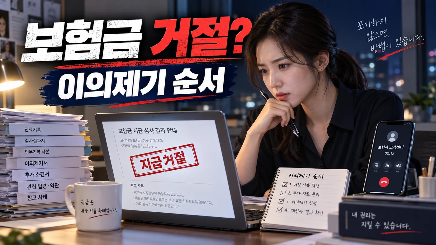 실손보험 청구가 거절됐을 때 이의제기는 어떤 순서로 해야 할까?
