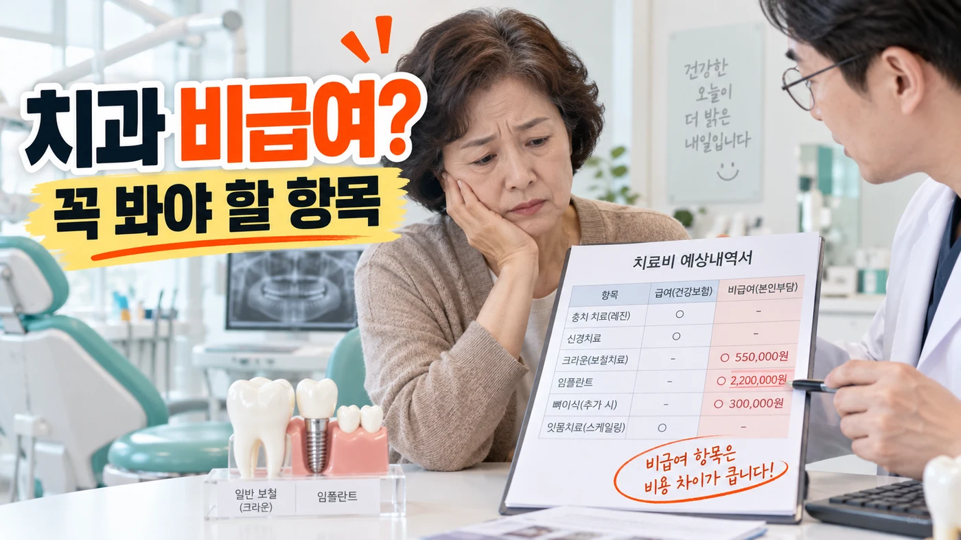 치과 치료비가 비급여로 나올 때 꼭 확인해야 할 항목은 무엇일까?