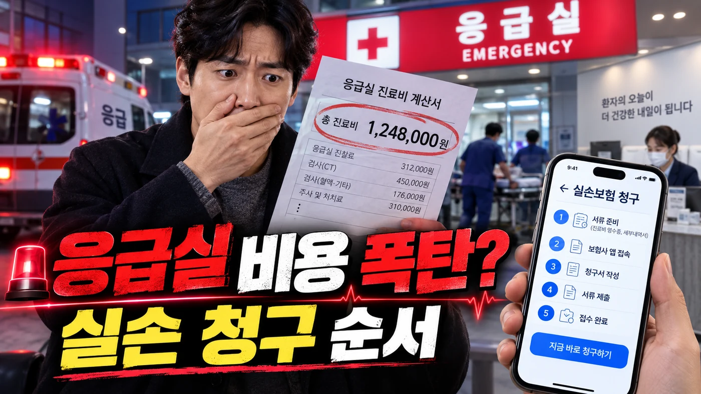 응급실 진료비가 많이 나왔을 때 실손 청구 순서는 어떻게 될까?