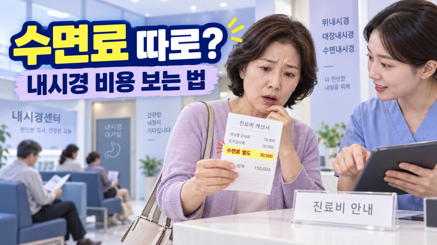 수면내시경 비용에서 수면료만 따로 보이는 이유는 무엇일까?