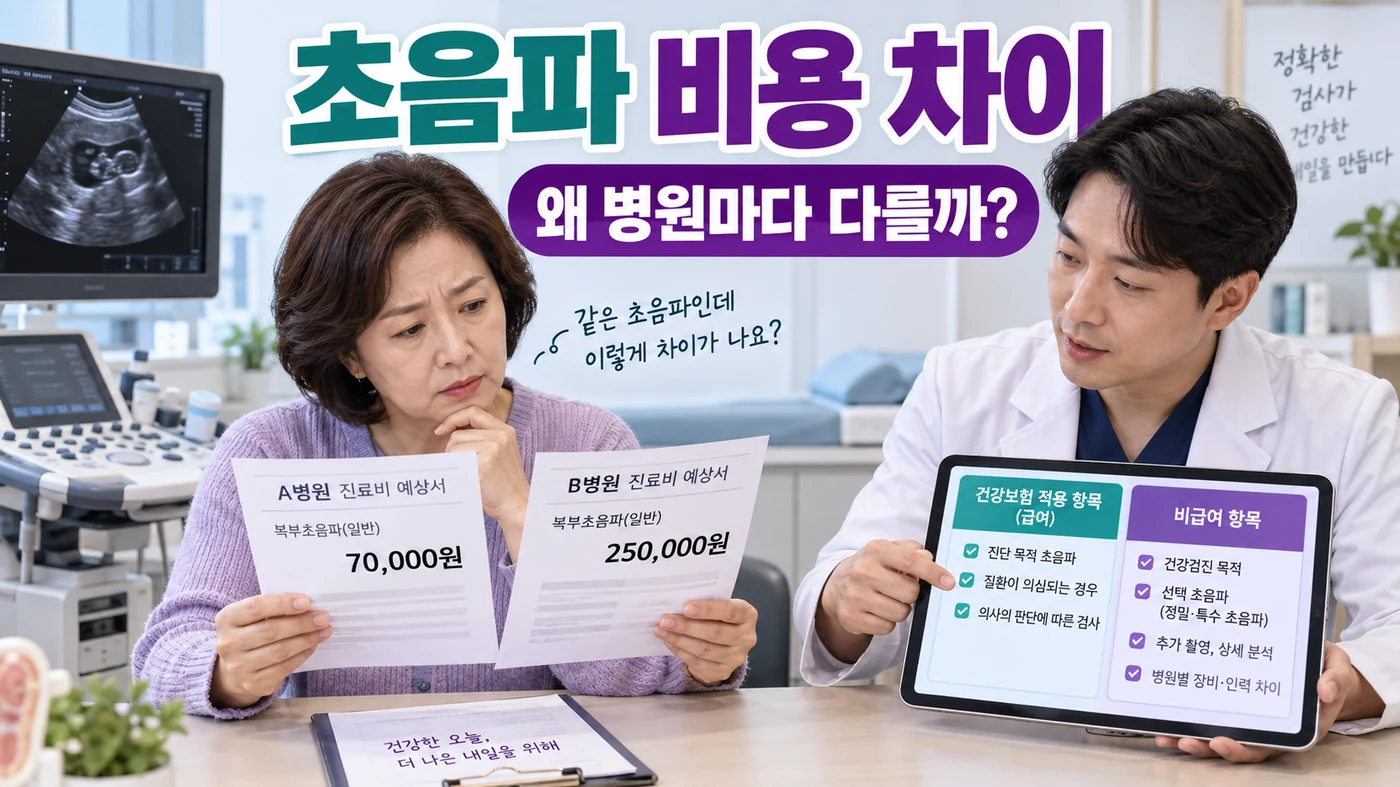 초음파 검사비가 병원마다 다른 이유는 무엇일까?