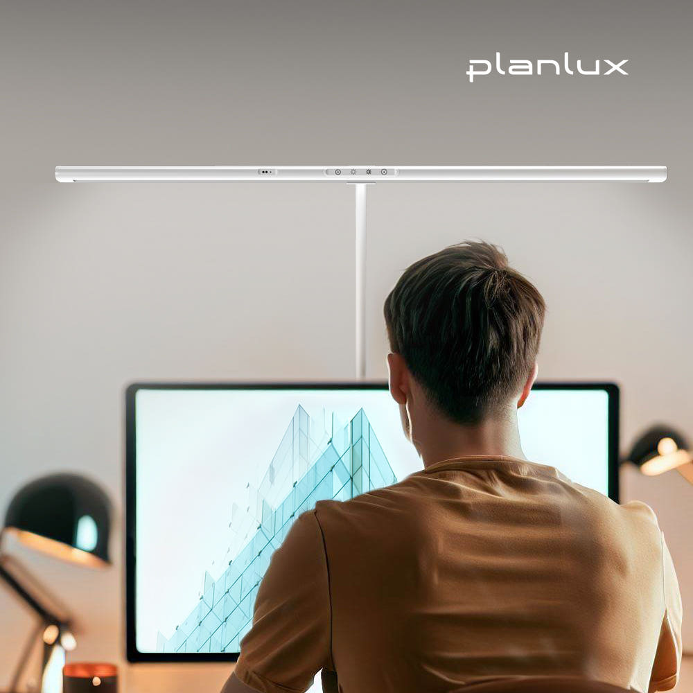플랜룩스 모티프로 와이드 LED스탠드 책상스탠드 모니터 공부 조명 독서등