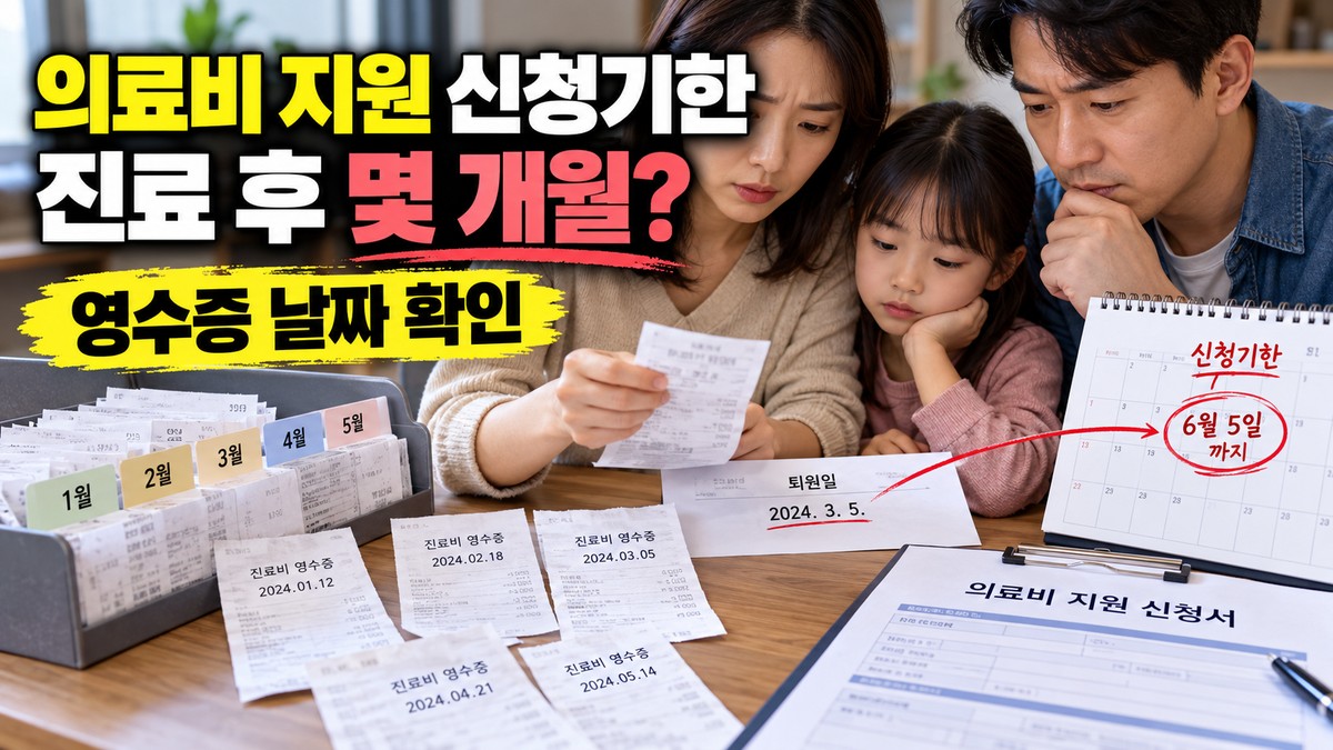 의료비 지원제도 신청기한, 진료 후 몇 개월까지 가능할까