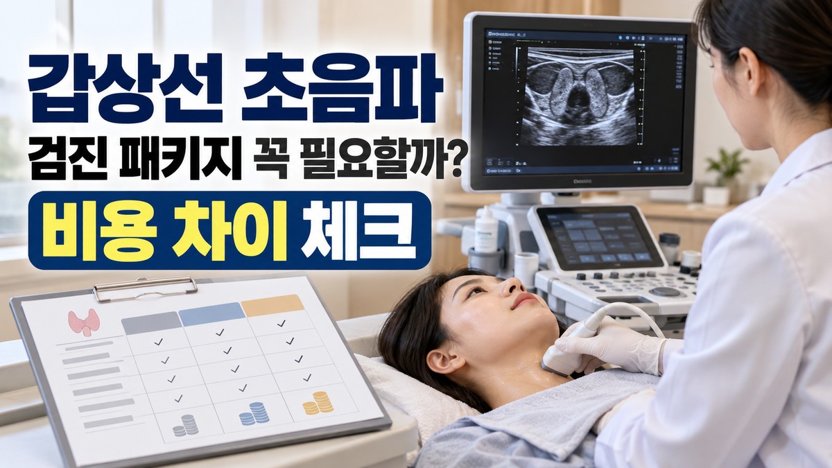 갑상선 정밀초음파, 검진패키지 포함 시 비용 차이